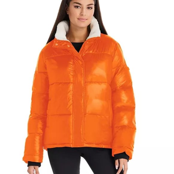Koolaburra Jackets & Coats Womens Koolaburra By Ugg Sherpatrim Puffer Jacket Orange Sizes